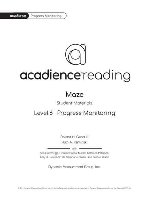 Next, examine other risk indicators (e. . Acadience maze scoring